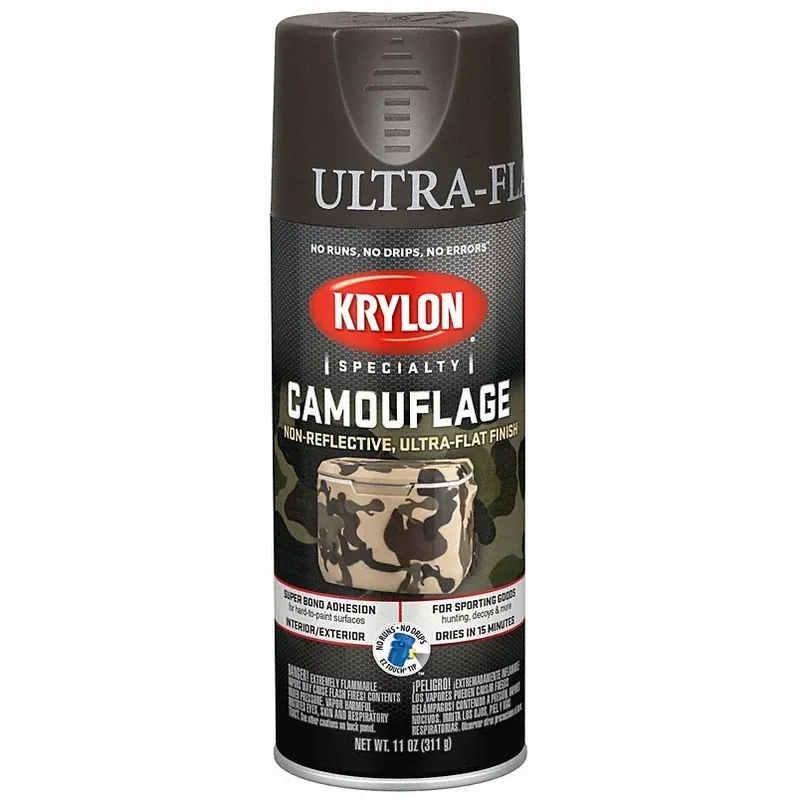 Krylon K04292777 Spray Paint, Brown, Ultra-Flat, 11 oz