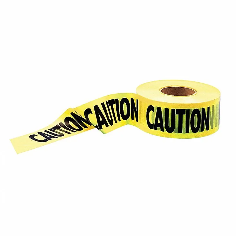 KVM Tools KV4A416 Barricade Tape, Caution, Yellow, 3 in Wide x 1000 ft Long, Polyethylene, 1.6 mil Thickness