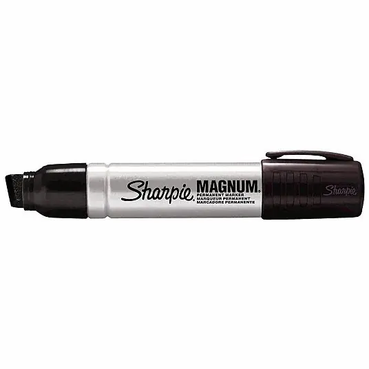 Sharpie 2178494 Industrial Marker, Oversized Chisel Tip, Black