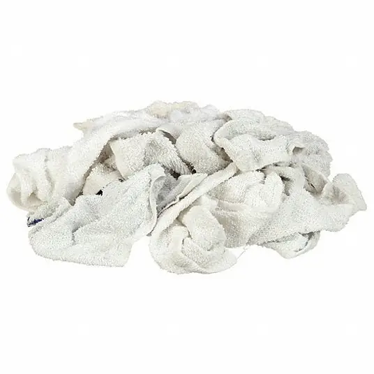 KVM Tools 537-25N Recycled Cotton Turkish Shop Towels 25 lb. White