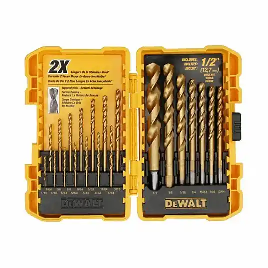 Dewalt DW1342 21PC Titanium Speed Tip Drill Bit Set