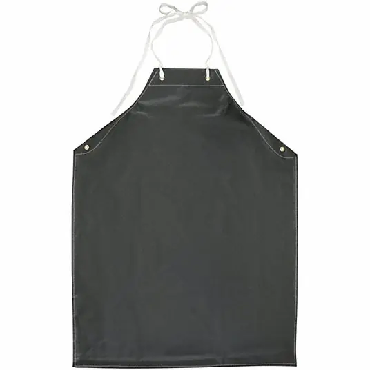 Alphatec 56-512 AlphaTec Bib Apron, Hycar, 17 mil, 45 in L, Black, Universal Size