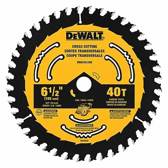 Dewalt DWA161240 6-1/2" Circular Saw Blades