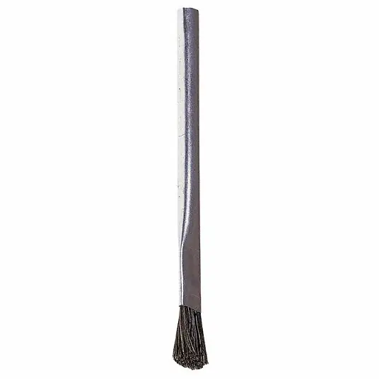 KVM Tools KV1VAH8 Flux Brush Black/Silver, Horsehair Bristle Material, 24 PK