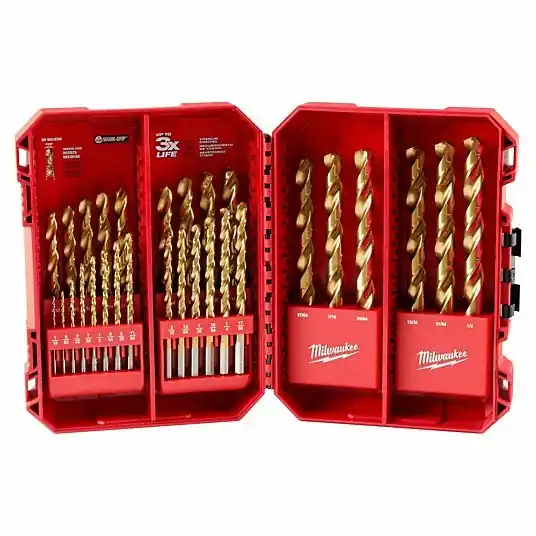 Milwaukee 48-89-0012 Jobber Length Drill Set 1/2 in Smallest Drill Bit Size, 1/16 in Largest Drill Bit Size