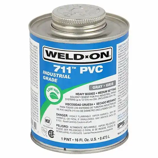 Weld-On 13975 PVC Gray Heavy Bodied Pint