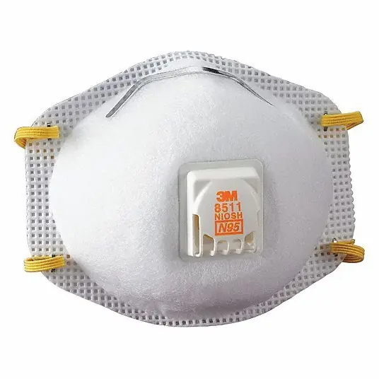 3M 8511 N95 Disposable Respirator w/ Exhalation Valve, 10/Box