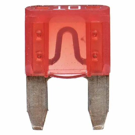 Bussmann ATM-10 Automotive Fuse, Fast Acting, 10 A, ATM Series, Not Rated, 32V DC, 41/64" L x 7/16" W x 5/32" D