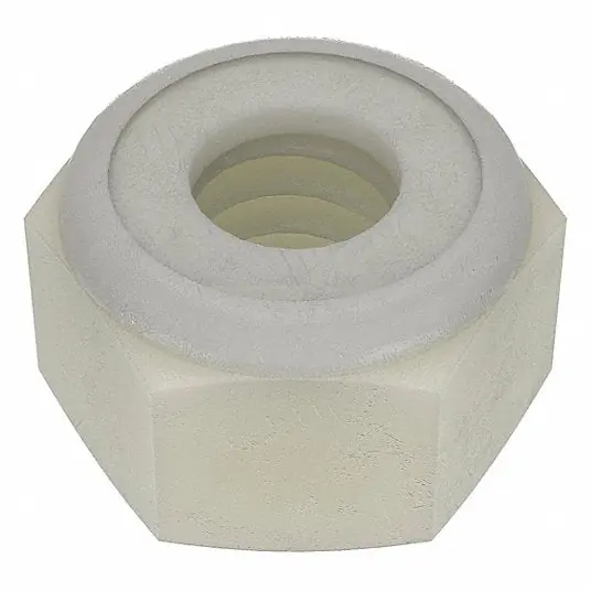 KVM Tools 0725020SLN Self Threading Lock Nut, 1/4"-20, Nylon, Grade 6, Plain, 9/32 in Ht, 25 PK
