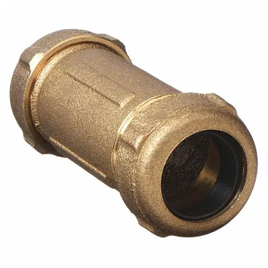KVM Tools 160-305NL Low Lead Brass Coupling, Compression, 3/4" Pipe Size