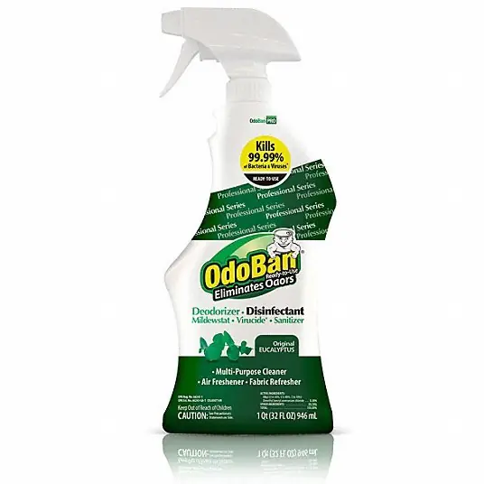 OdoBan 910062-Q Odor Eliminator and Disinfectant Trigger Spray Bottle, 12 PK