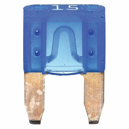 Bussmann ATM-15 Automotive Fuse 15 A Amps, 32V DC, Blue Color, Nonindicating, Fast Acting, 41/64 in Lg PK5