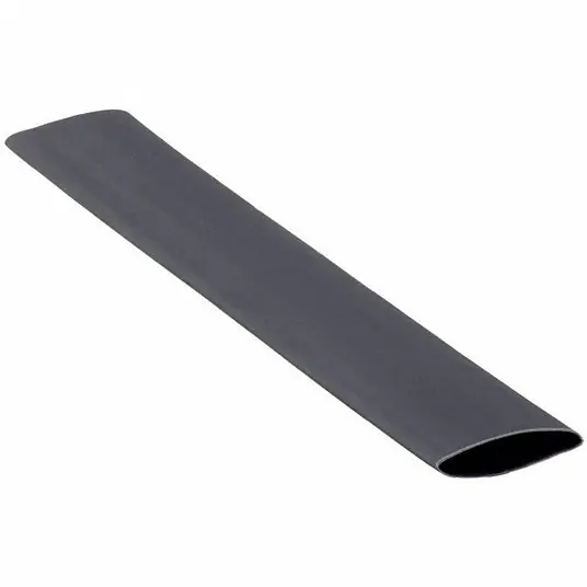 Shrink-Kon CPO50006 Shrink Tubing, 0.5in ID, Black, 6in, PK10