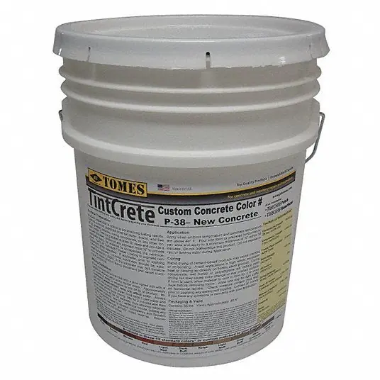 Tintcrete GRA-P38-1600 Concrete Mix 50 lb Container Size, Pail, 1 day Full Cure Time