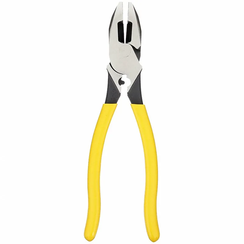 Klein D213-9NE-CR Linemans Plier Flat, 9 3/8 in Overall Lg, 1 5/8 in Jaw Lg, 1 1/4 in Jaw Wd, 5/8 in Jaw Thick, Steel