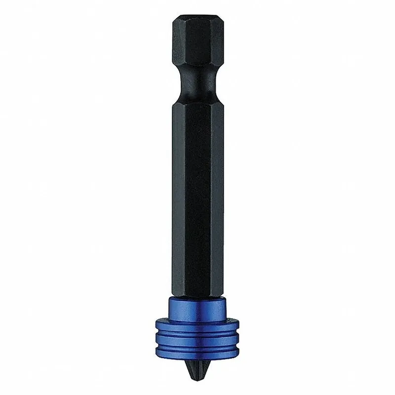 KVM Tools KV40L614 Magnetic Power Bit 2 Fastening Tool Tip Size, 2 in Overall Bit Lg, S2 Steel, 2 PK