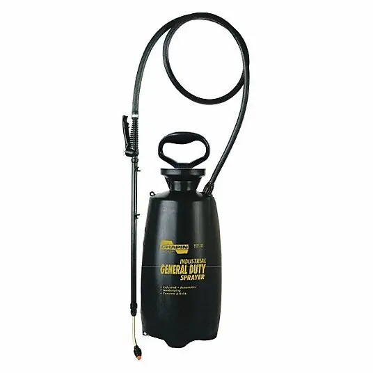 Chapin 2553E 3 gal. Industrial General Duty Sprayer, Polyethylene Tank, Fan Spray Pattern, 60" Hose Length