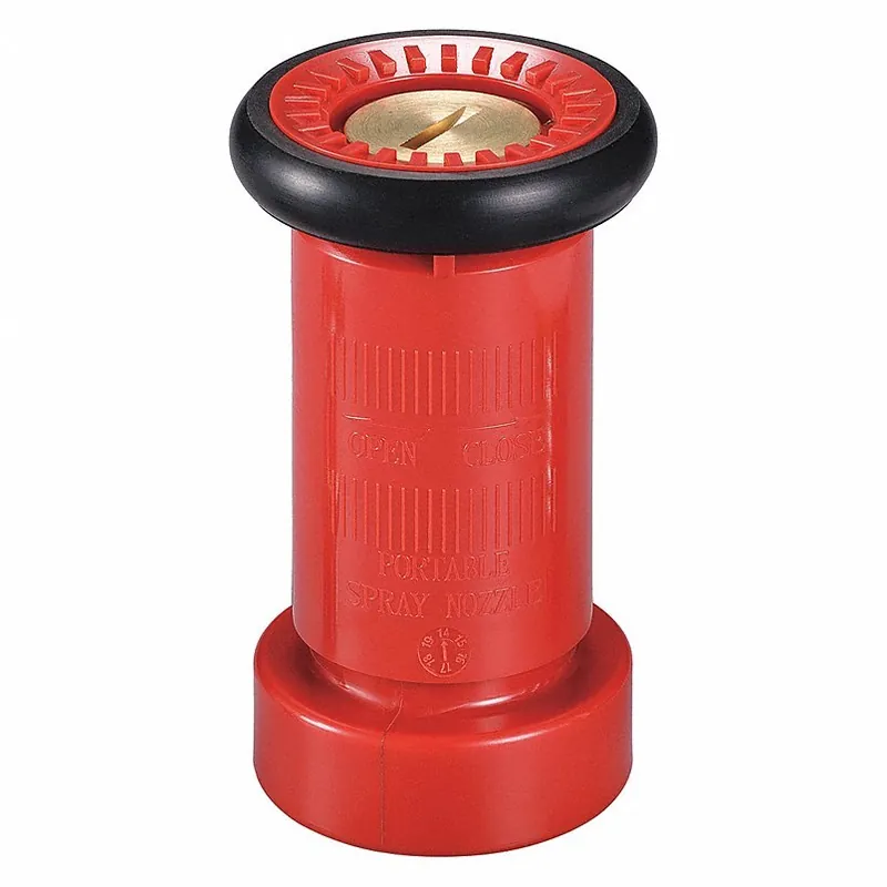 KVM Tools KV6AKC8 Fire Hose Nozzle, Adjustable Gallonage Nozzle, 1 1/2 in Inlet Size, 80 gpm Max Flow Rate, NST Thread