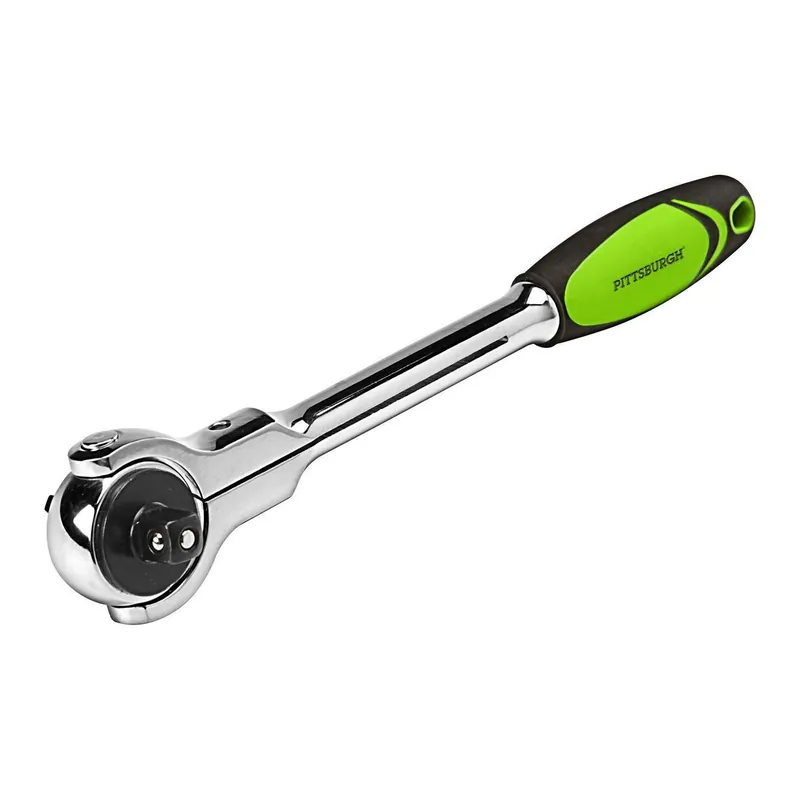 Pittsburgh Pro 96782 3/8 in. Drive Quick-Release Swivel Head Ratchet