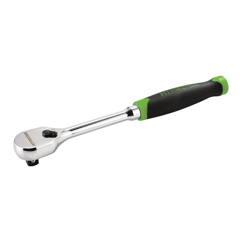 Pittsburgh 59848 1/2 in. Drive Low-Profile Ratchet with Soft