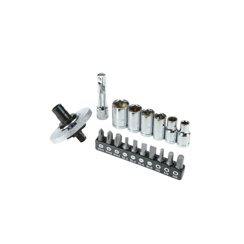 Pittsburgh 67973 1/4 in. Drive Metric Finger Ratchet Set, 18 Piece