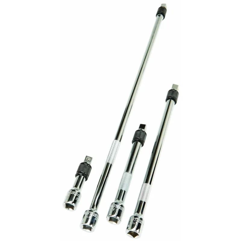 Pittsburgh Pro 67976 3/8 in. Drive Quick-Release Extension Bar Set, 4 Piece
