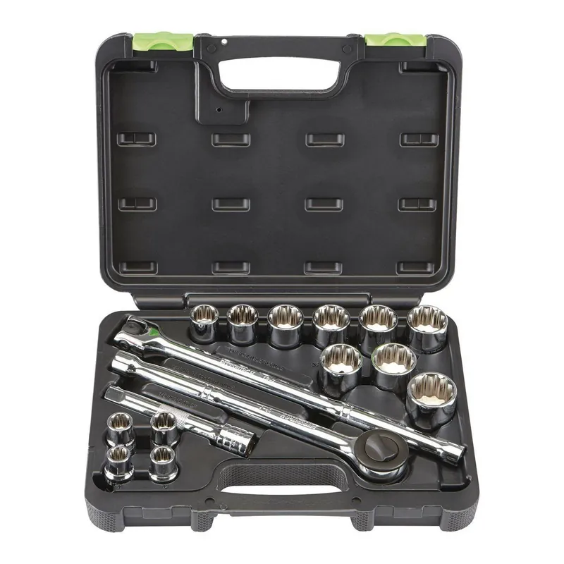 Pittsburgh Pro 63458 1/2 in. Drive Metric Socket Set, 16-Piece