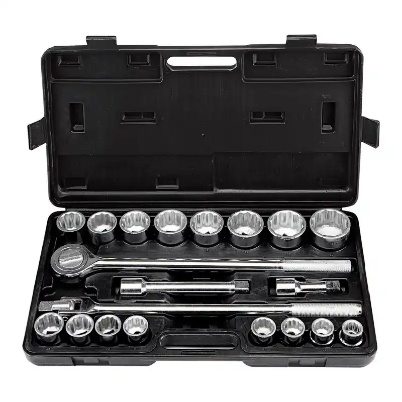 Pittsburg 5494 3/4 in. Drive Metric Jumbo Socket Set, 20-Piece
