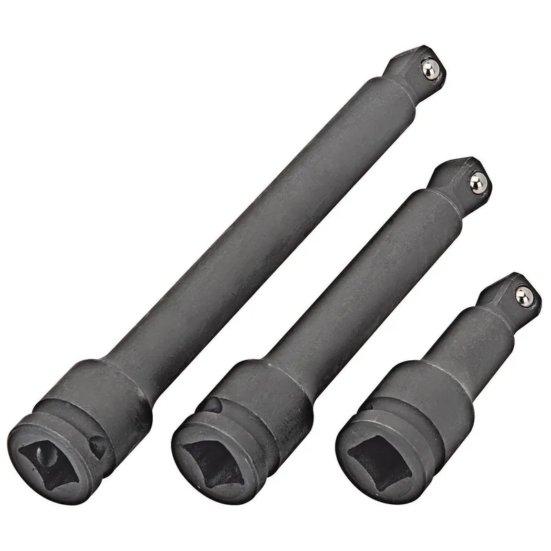 Pittsburgh Pro 67066 1/2 in. Drive Impact Wobble Socket Extension Set, 3 Piece