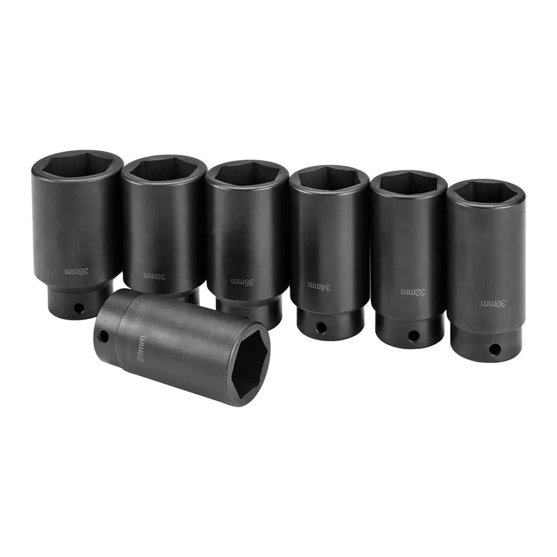 Pittsburgh Automotive 62842 1/2 in. Drive Front Wheel Drive Axle Lock-Nut Socket Set, 7-Piece