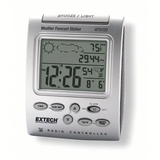 Extech WTH100 Radio-Controlled Wireless Weather Station
