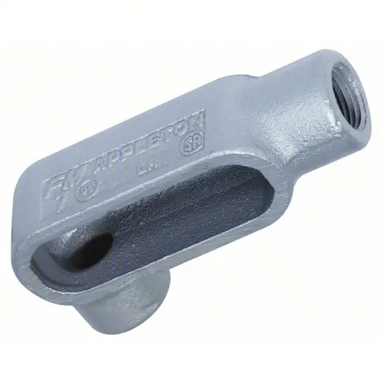 Appleton LR37 Conduit Outlet Body, Iron, LR, 1 In.