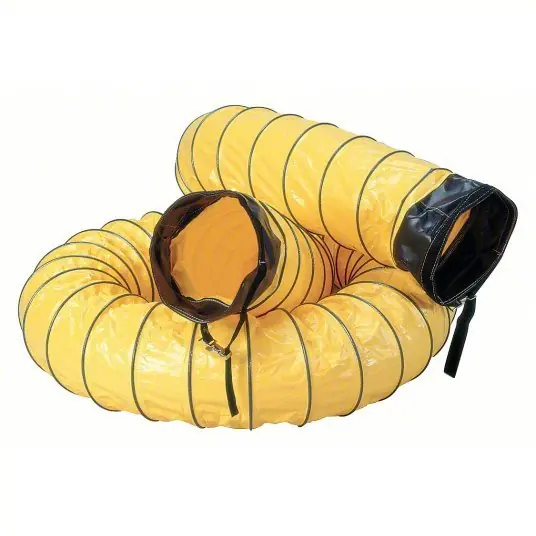 Air Systems SVH-1215 Air Duct 12 in Dia, 15 ft Lg, For Use With Fans, Yellow