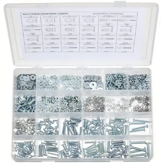 KVM Tools CPS2NE70GR Machine Screw, Nut and Washer Assortment