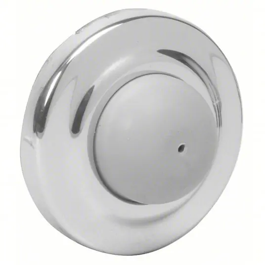 Ives WS406/407CVX US32D Door Stop, Stainless Steel, Silver, 2-1/2"H x 2-1/2"W, Length 1 in