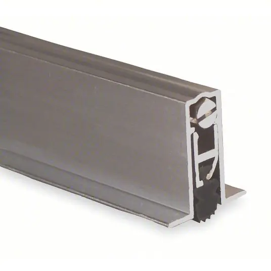Pemko 411APKL36 Automatic Door Bottom 3/8 in Insert Size, 1 3/8 in Flange Ht, 9/16 in Wd, 36 in Lg