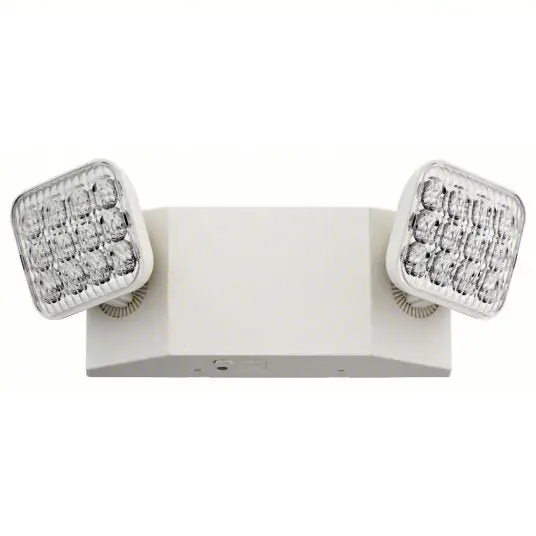 Lithonia EU2C HO M6 LED, Damp Location Rated, 1 W Lamp, 120V AC/347V AC, 2 W Emergency Watt
