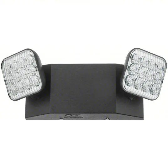 Lithonia EU2C B M6 Emergency Exit Light, Contractor, Black