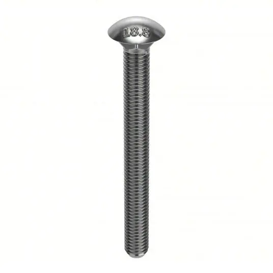 Foreverbolt FBCB1255P5 Carriage Bolt, Square Neck, 5-1/2" L, PK5