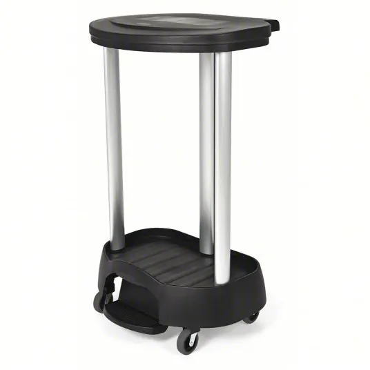 Rubbermaid FG630000BLA Linen Hamper Black, Plastic/Aluminum