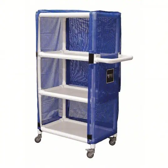 Royal G32-BBX-L3A-3ULN Bulk Linen Cart 450 lb Load Capacity, 32 in Overall Lg