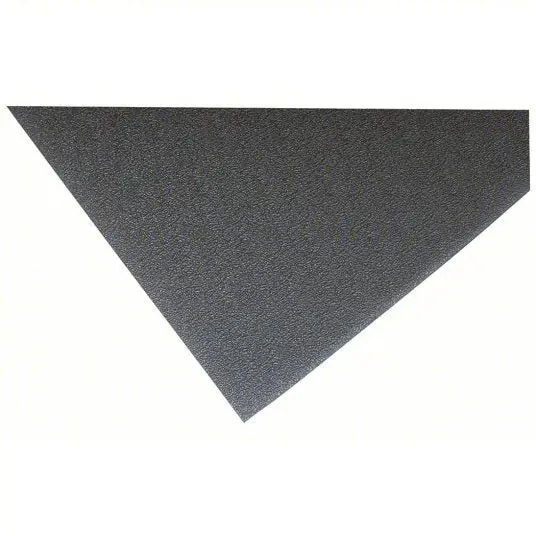 Notrax 411S0435BL Antifatigue Mat, Black, 5 ft. L x 3 ft. W, PVC Foam, Pebble Surface Pattern, 9/16" Thick