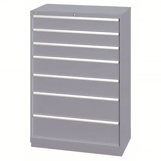 Lista HS13-0702A-FTKALG Gray Modular Drawer Cabinet 7 Drawers, 66 Compartments