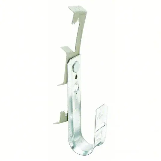 Nvent Caddy CAT124Z34 J-Hook Clamp 3/4 in Max. Bundle Dia., 48 lb Max. Load Capacity, Galvanized Steel