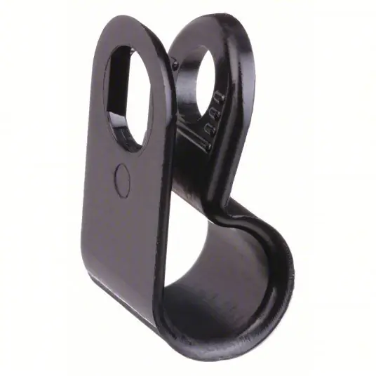 Dolphin DC-1/4NB Cable Clamp, 1/4 In, Black, PK100