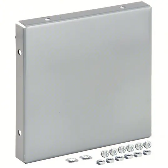 Square D LDB6CP Wireway Closure Plate 16 ga Gauge, 1, Steel, Powder Coated