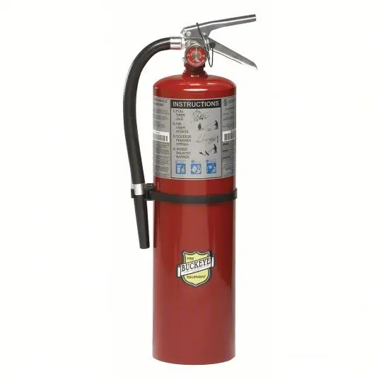 Buckeye 11340 Fire Extinguisher, 4A 80B C, Dry Chemical, 10 lb