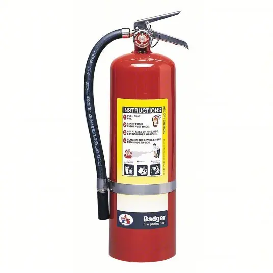 Badger B10M Fire Extinguisher, 4A 80B C, Dry Chemical, 10 lb