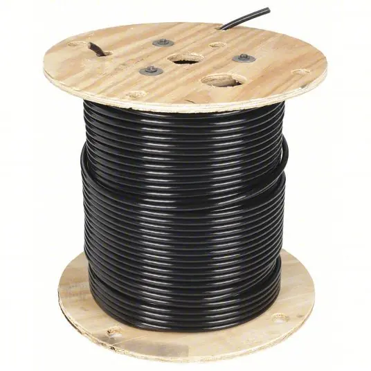 Southwire 20502101 Building Wire, THHN, 2 AWG, 500 ft, Black, Nylon Jacket, PVC Insulation