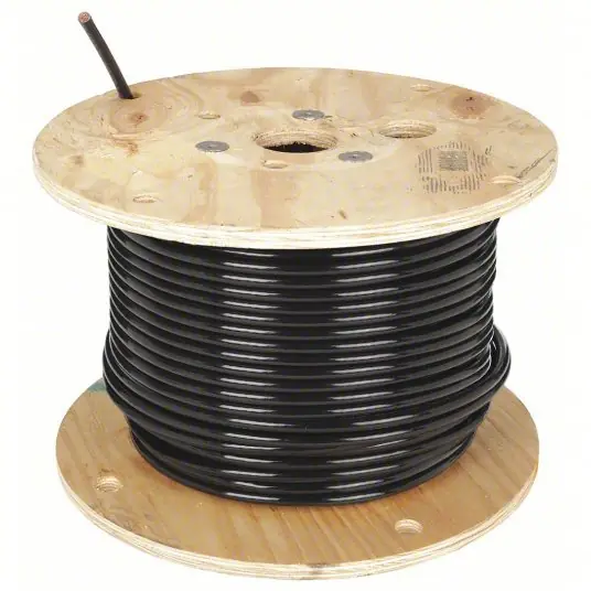 Southwire 20506202 Building Wire, THHN, 2/0, 500 ft, Black, Nylon Jacket, PVC Insulation